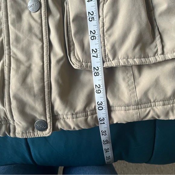 DKNY Beige Light Brown Parka Winter Coat - Picture 13 of 16